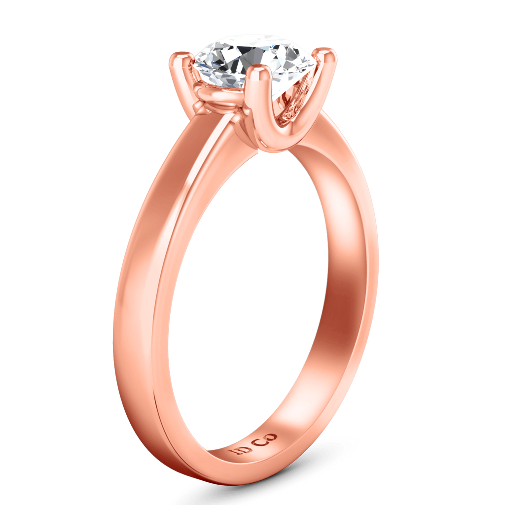 Solitaire Diamond Engagement Ring Amira 14K Rose Gold engagement rings imaginediamonds 