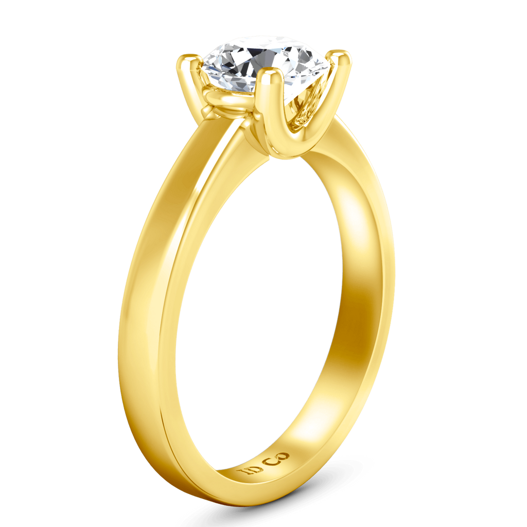 Solitaire Diamond Engagement Ring Amira 14K Yellow Gold engagement rings imaginediamonds 