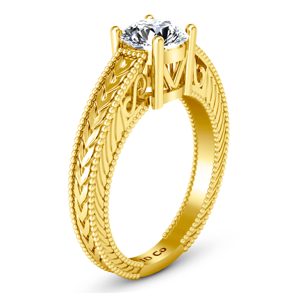 Solitaire Diamond Engagement Ring Kensington 14K Yellow Gold engagement rings imaginediamonds 