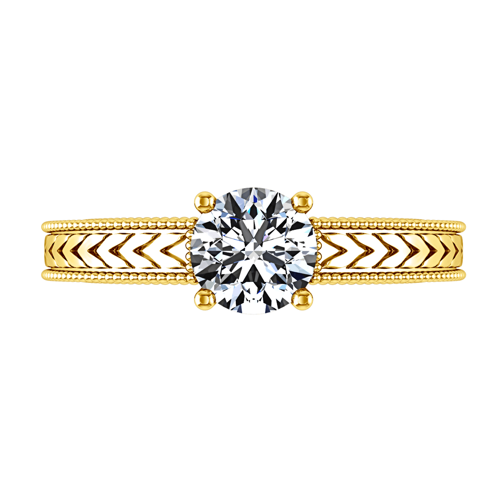 Solitaire Diamond Engagement Ring Kensington 14K Yellow Gold engagement rings imaginediamonds 