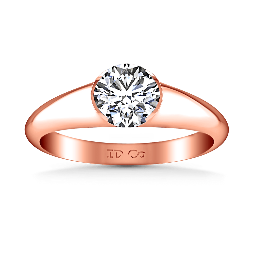 Solitaire Diamond Engagement Ring Ansley 14K Rose Gold engagement rings imaginediamonds 