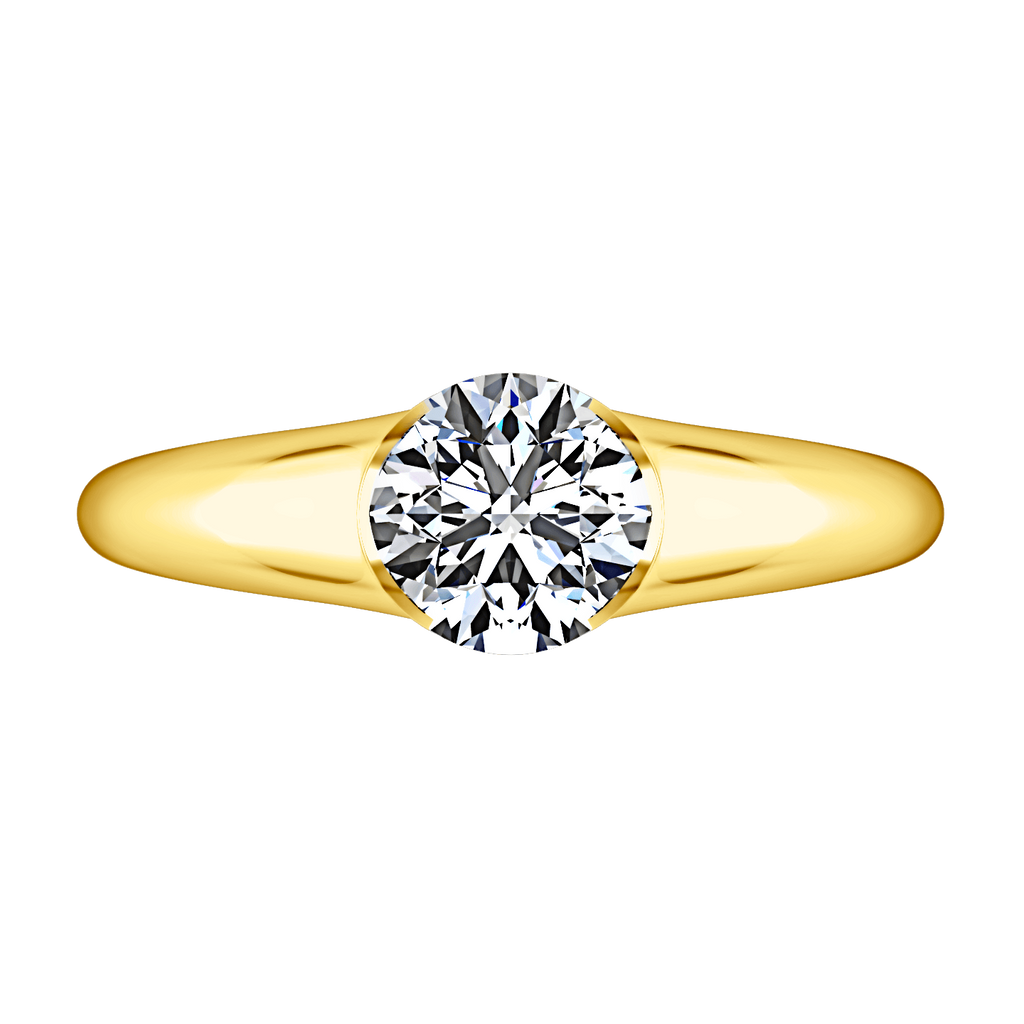 Solitaire Diamond Engagement Ring Ansley 14K Yellow Gold engagement rings imaginediamonds 