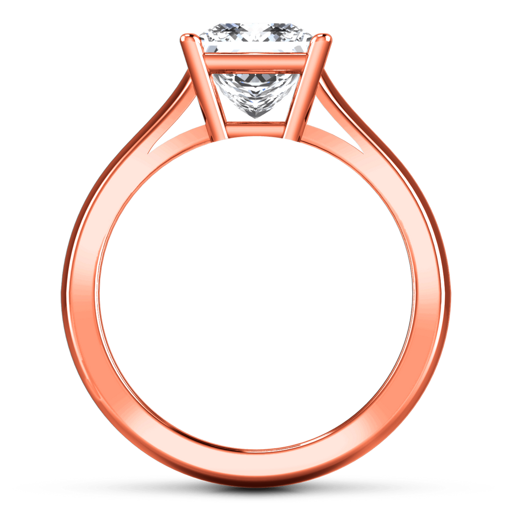 Solitaire Diamond Princess Cut Engagement Ring Angie 14K Rose Gold engagement rings imaginediamonds 
