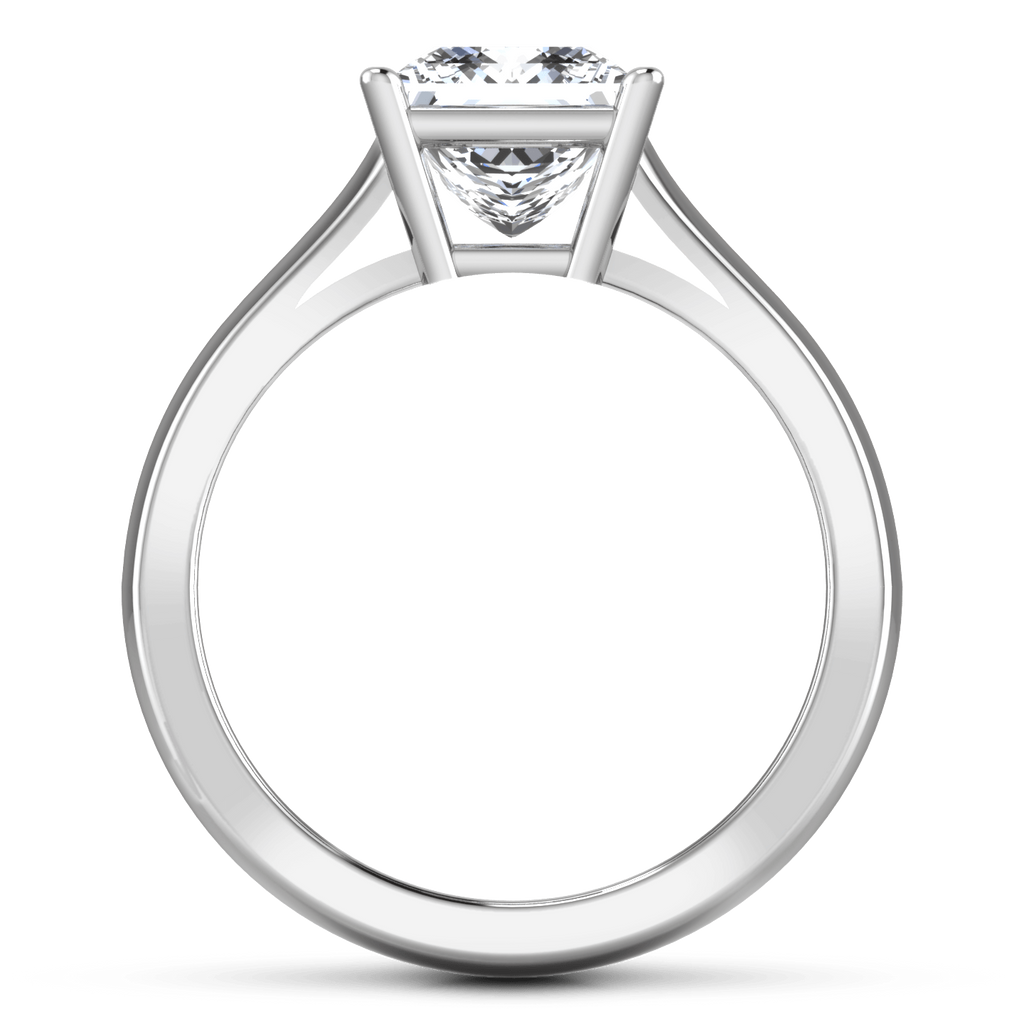 Solitaire Princess Cut Diamond Engagement Ring Angie 14K White Gold engagement rings imaginediamonds 