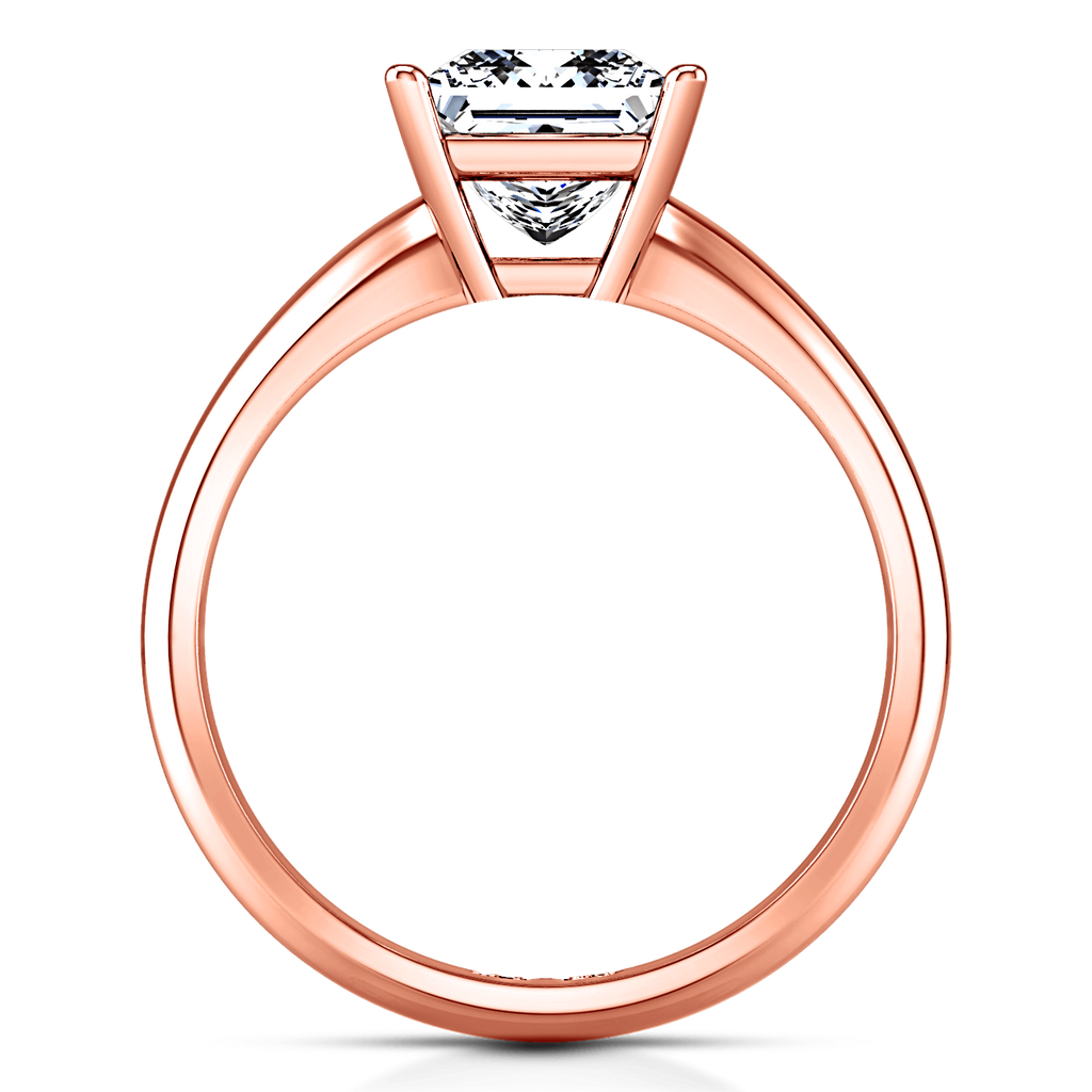 Solitaire Diamond Princess Cut Engagement Ring Cindy 14K Rose Gold engagement rings imaginediamonds 