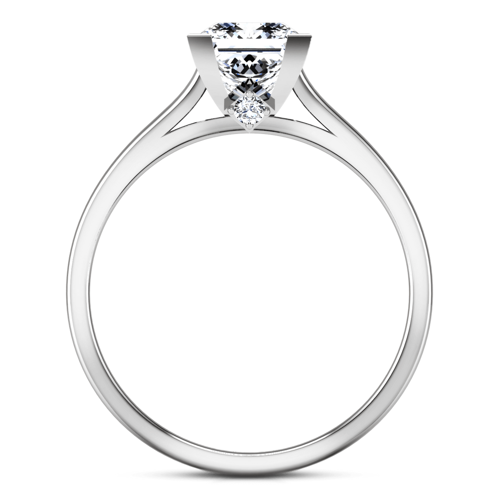 Solitaire Princess Cut Diamond Engagement Ring Holly 14K White Gold engagement rings imaginediamonds 