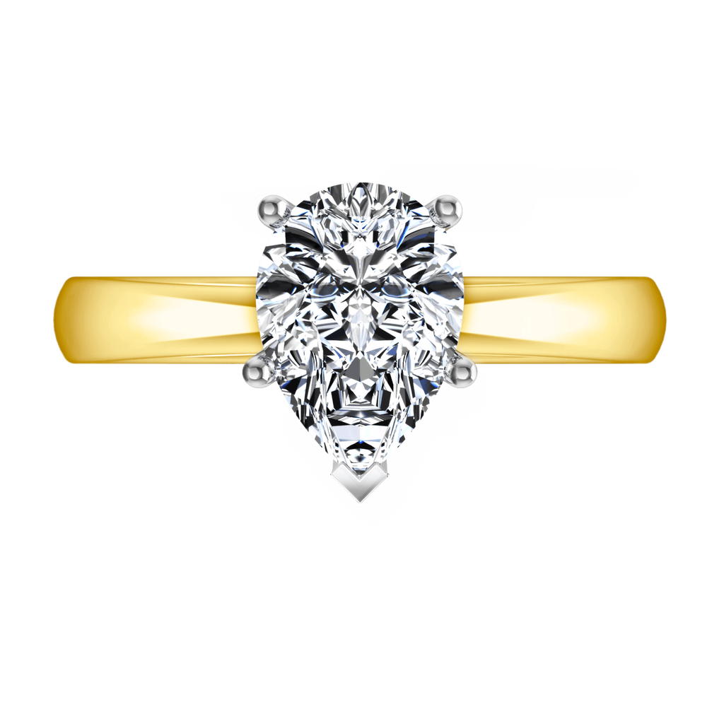 Solitaire Diamond Engagement Ring Hillary 14K Yellow Gold engagement rings imaginediamonds 