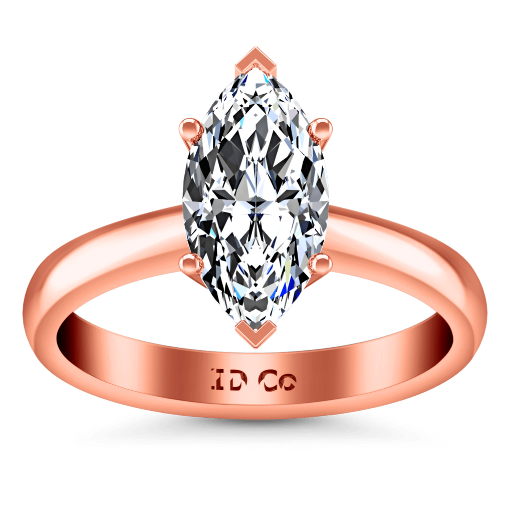 Solitaire Diamond Engagement Ring Scarlet 14K Rose Gold engagement rings imaginediamonds 