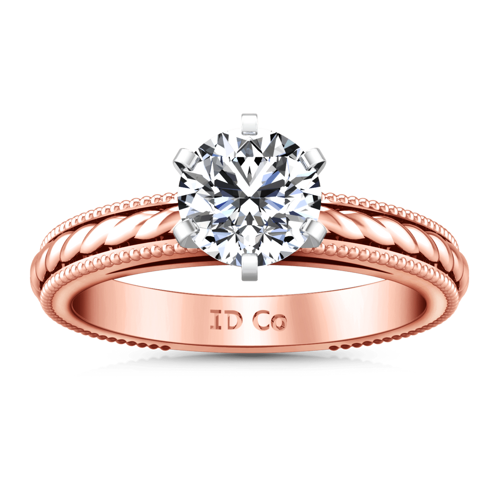 Solitaire Diamond Engagement Ring Janet 14K Rose Gold engagement rings imaginediamonds 