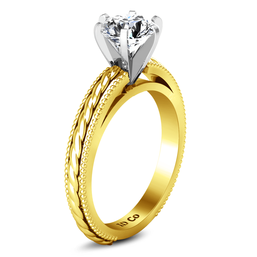 Solitaire Diamond Engagement Ring Janet 14K Yellow Gold engagement rings imaginediamonds 