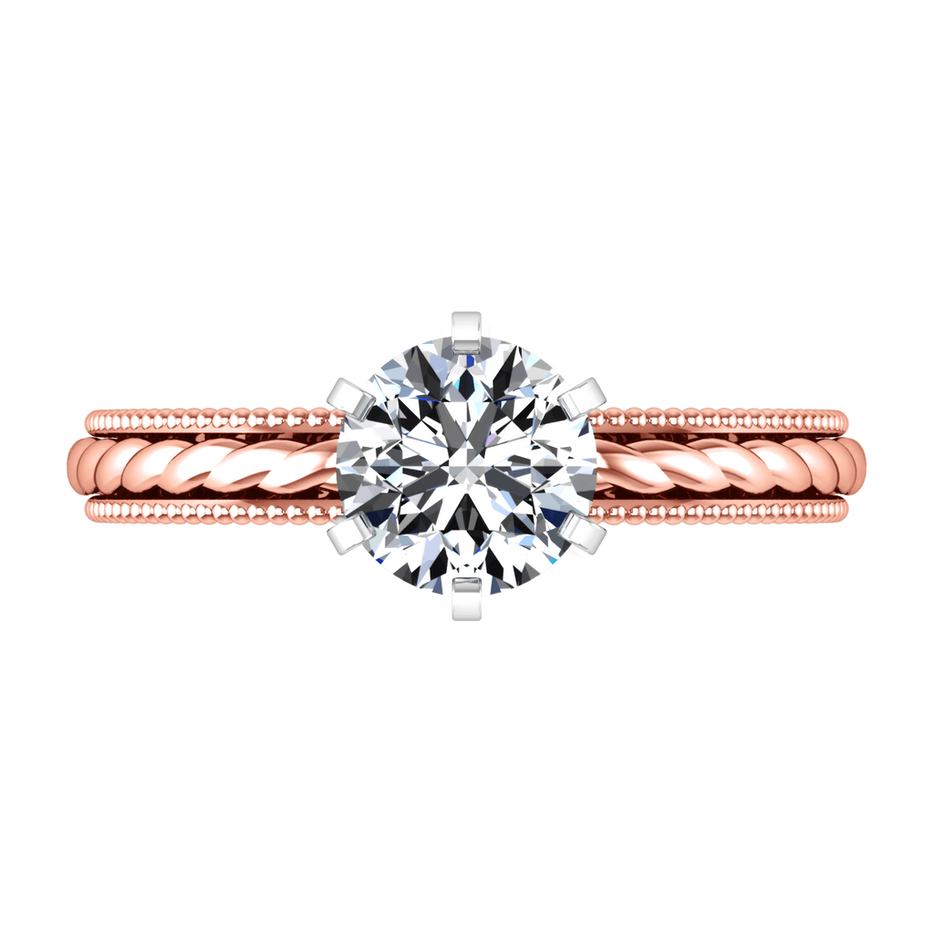 Solitaire Diamond Engagement Ring Janet 14K Rose Gold engagement rings imaginediamonds 