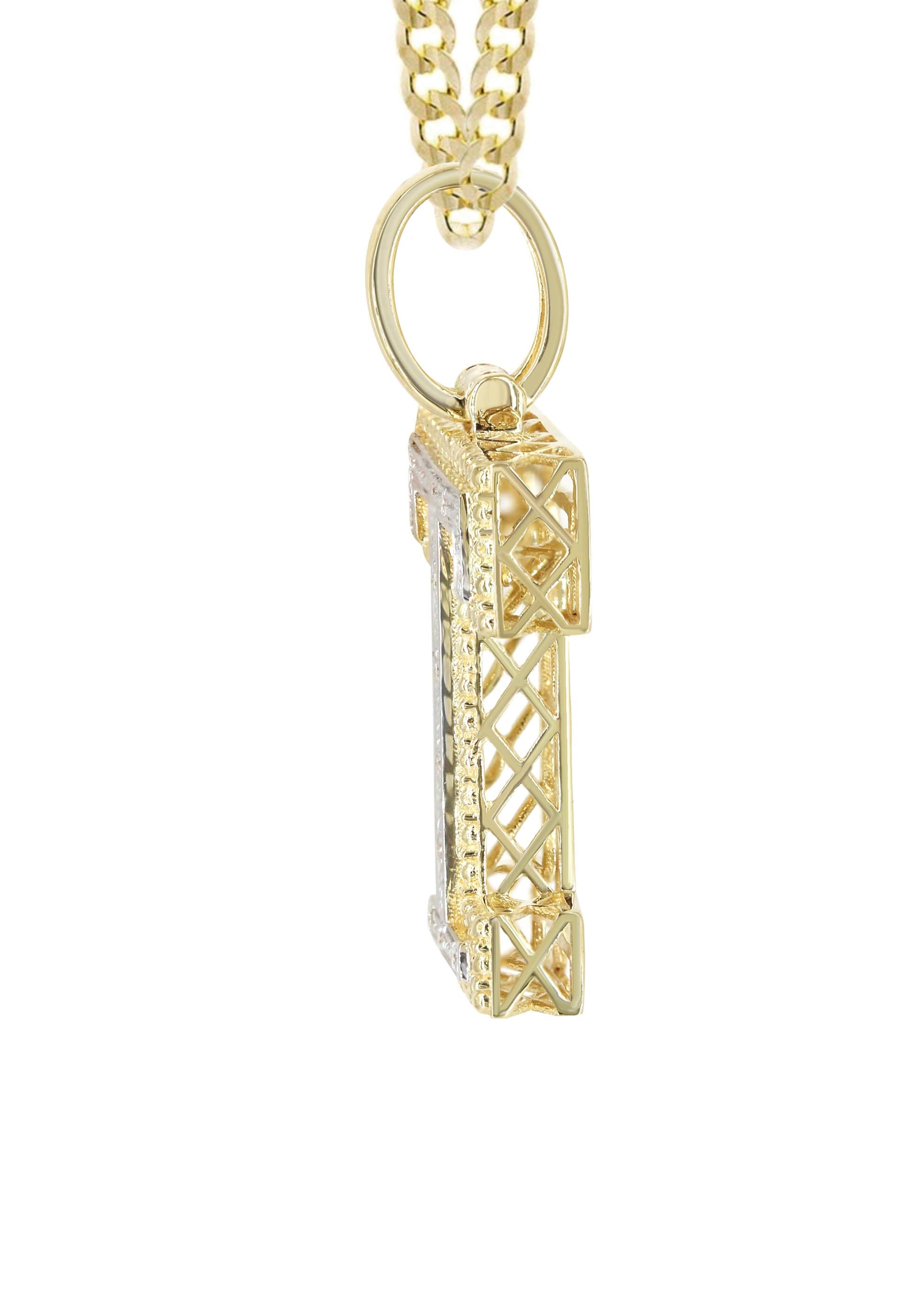 Diamond 10K Yellow Gold Letter 