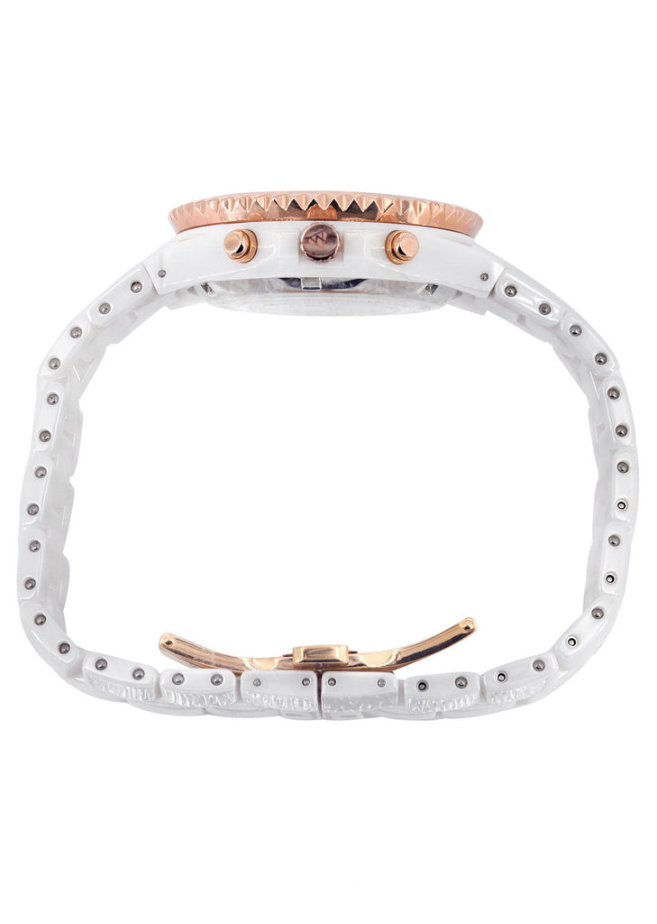 Womens Rose Gold Tone Diamond Watch | Appx 1.1 Carats WOMENS WATCH FROST NYC 