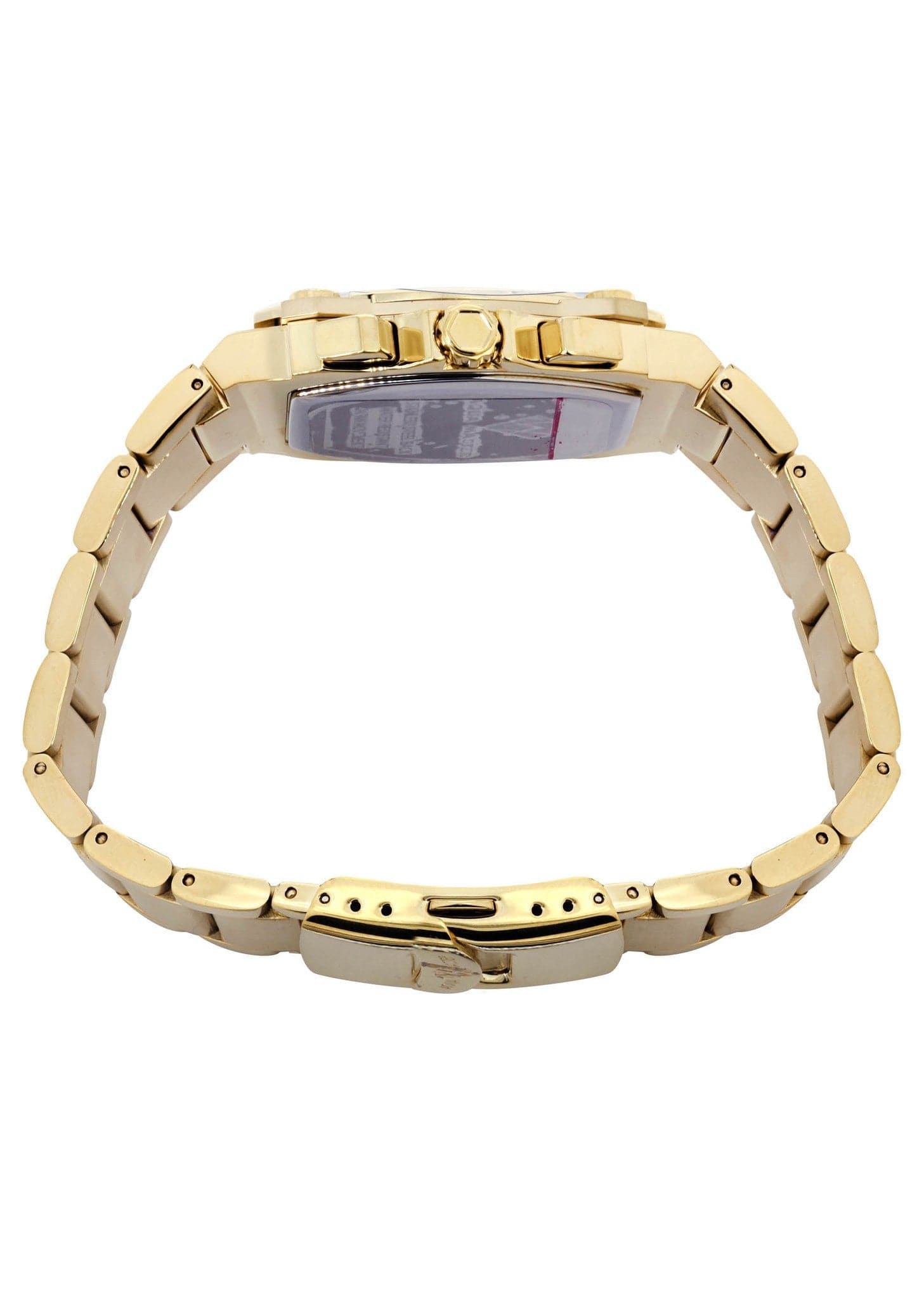 Mens Yellow Gold Tone Diamond Watch | Appx. 0.21 Carats