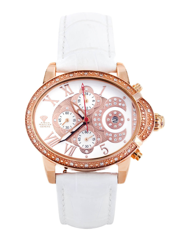 Womens Rose Gold Tone Diamond Watch | Appx 0.59 Carats WOMENS WATCH FROST NYC 