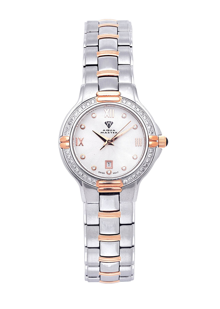 Womens Rose Gold Tone Diamond Watch | Appx 0.63 Carats WOMENS WATCH FROST NYC 
