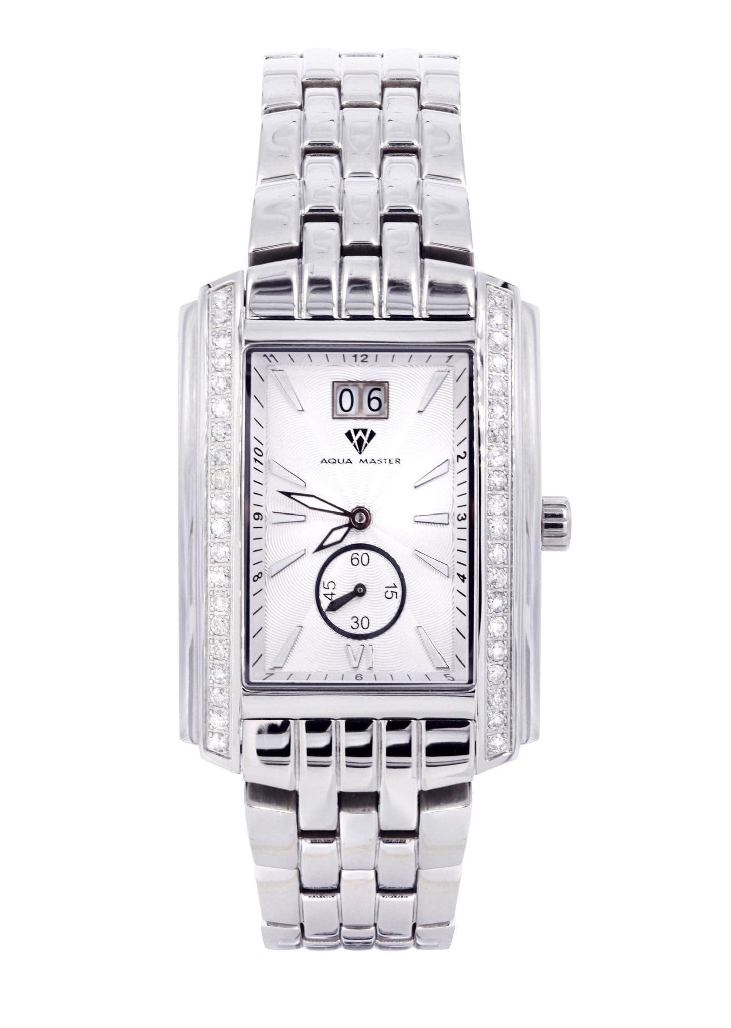 Mens White Gold Tone Diamond Watch | Appx. 1.51 Carats