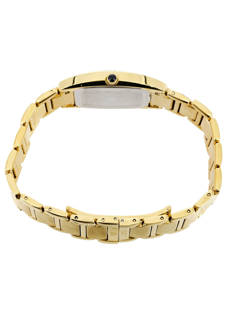 Mens Yellow Gold Tone Diamond Watch | Appx. 2.1 Carats MENS GOLD WATCH FROST NYC 