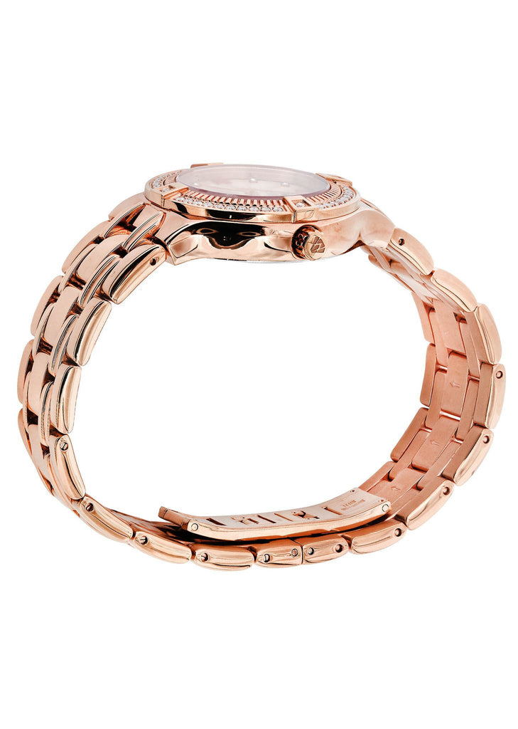 Womens Rose Gold Tone Diamond Watch | Appx 0.65 Carats WOMENS WATCH FROST NYC 