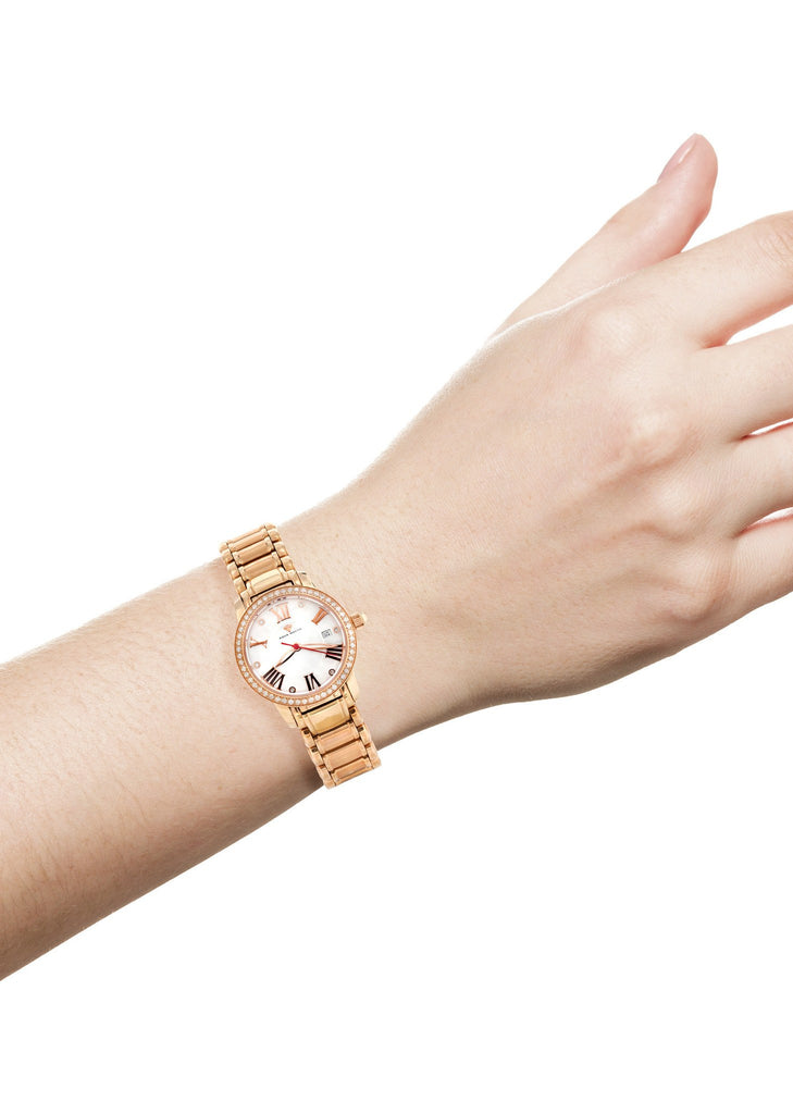 Womens Rose Gold Tone Diamond Watch | Appx 0.53 Carats WOMENS WATCH FROST NYC 