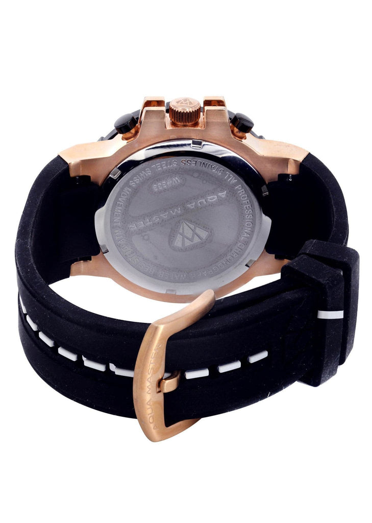 Mens Rose Gold Tone Diamond Watch | Appx. 0.275 Carats MENS GOLD WATCH FROST NYC 