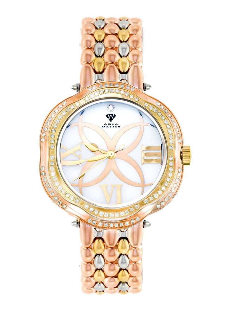 Womens Rose Gold Tone Diamond Watch | Appx 0.86 Carats WOMENS WATCH FROST NYC 