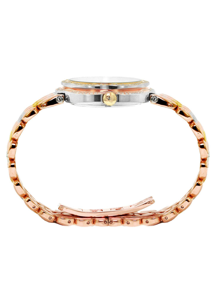 Womens Rose Gold Tone Diamond Watch | Appx 0.86 Carats WOMENS WATCH FROST NYC 