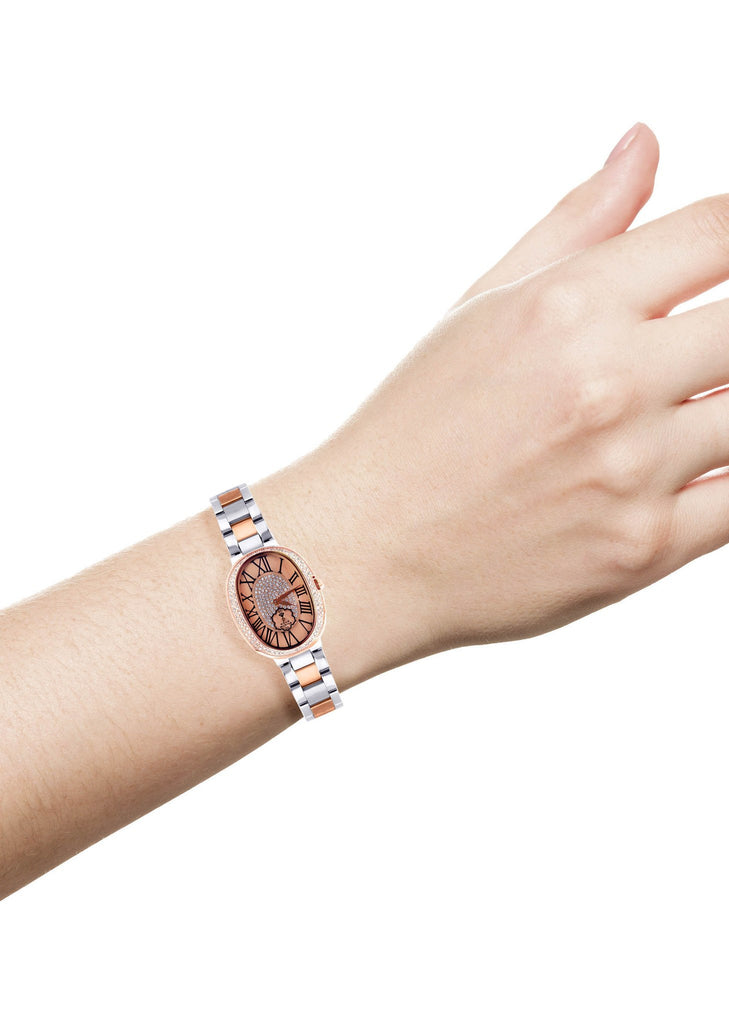 Womens Rose Gold Tone Diamond Watch | Appx 0.87 Carats WOMENS WATCH FROST NYC 