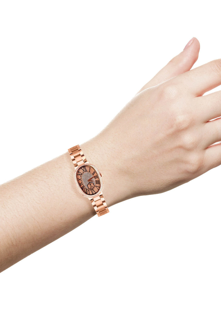 Womens Rose Gold Tone Diamond Watch | Appx 0.7 Carats WOMENS WATCH FROST NYC 