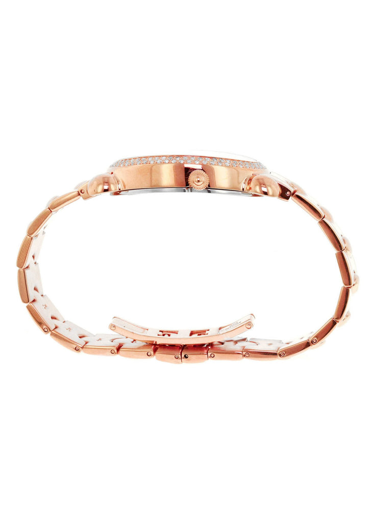 Womens Rose Gold Tone Diamond Watch | Appx 0.7 Carats WOMENS WATCH FROST NYC 