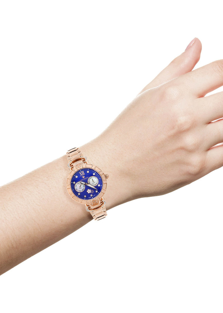 Womens Rose Gold Tone Diamond Watch | Appx 0.4 Carats WOMENS WATCH FROST NYC 