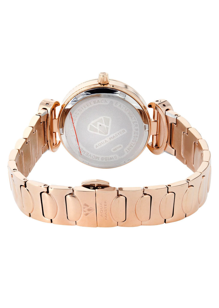 Womens Rose Gold Tone Diamond Watch | Appx 0.3 Carats WOMENS WATCH FROST NYC 