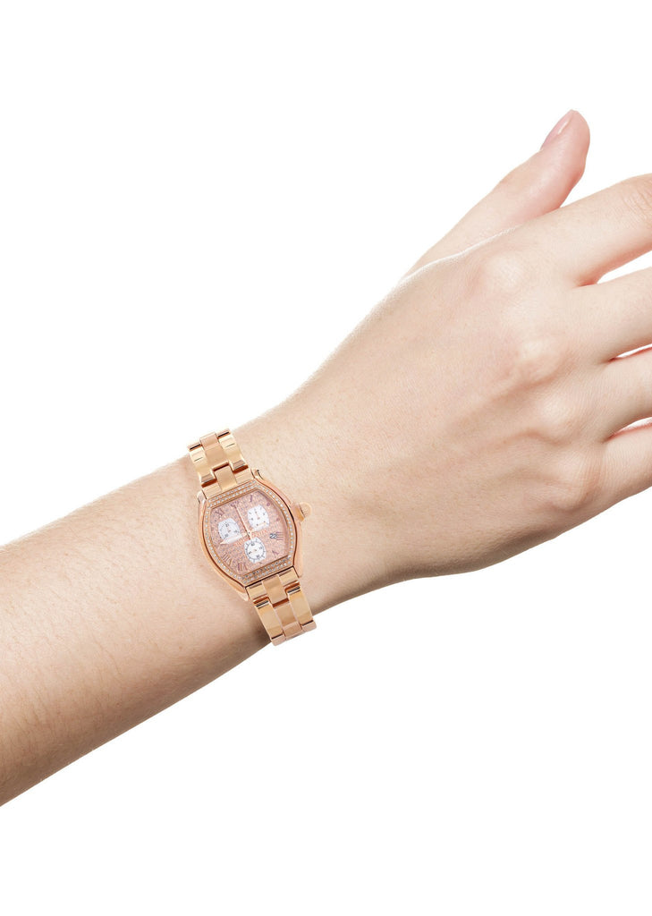 Womens Rose Gold Tone Diamond Watch | Appx 1.25 Carats WOMENS WATCH FROST NYC 