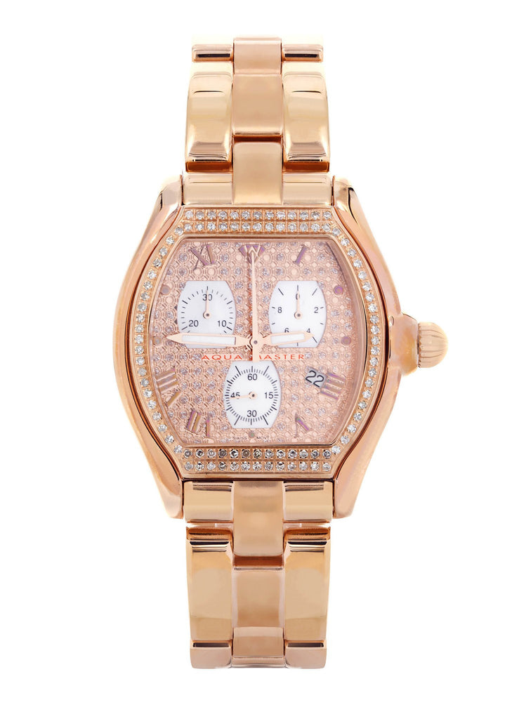Womens Rose Gold Tone Diamond Watch | Appx 1.25 Carats WOMENS WATCH FROST NYC 