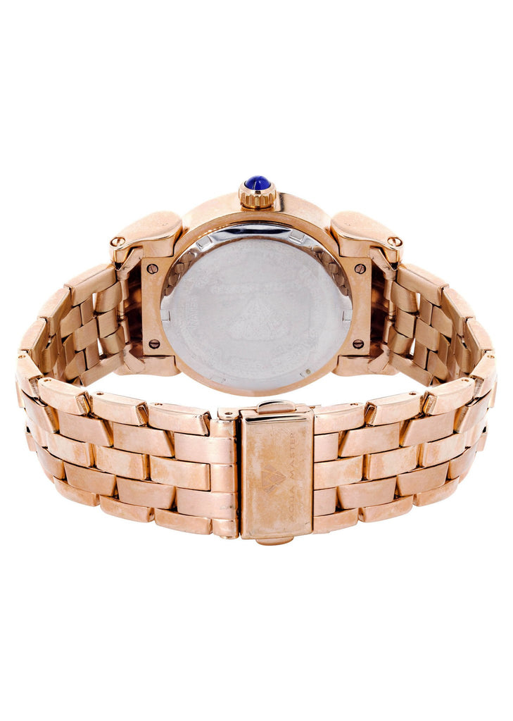 Womens Rose Gold Tone Diamond Watch | Appx 0.6 Carats WOMENS WATCH FROST NYC 