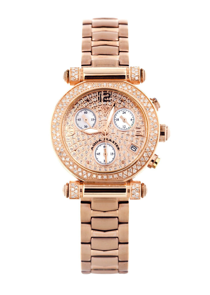 Womens Rose Gold Tone Diamond Watch | Appx 0.85 Carats WOMENS WATCH FROST NYC 
