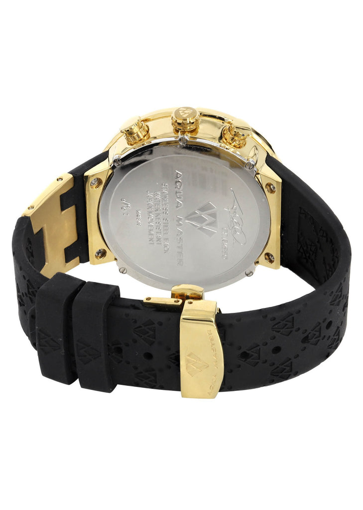 Yellow Gold Tone Diamond Watch | Appx. 0.26 Carats FrostNYC 