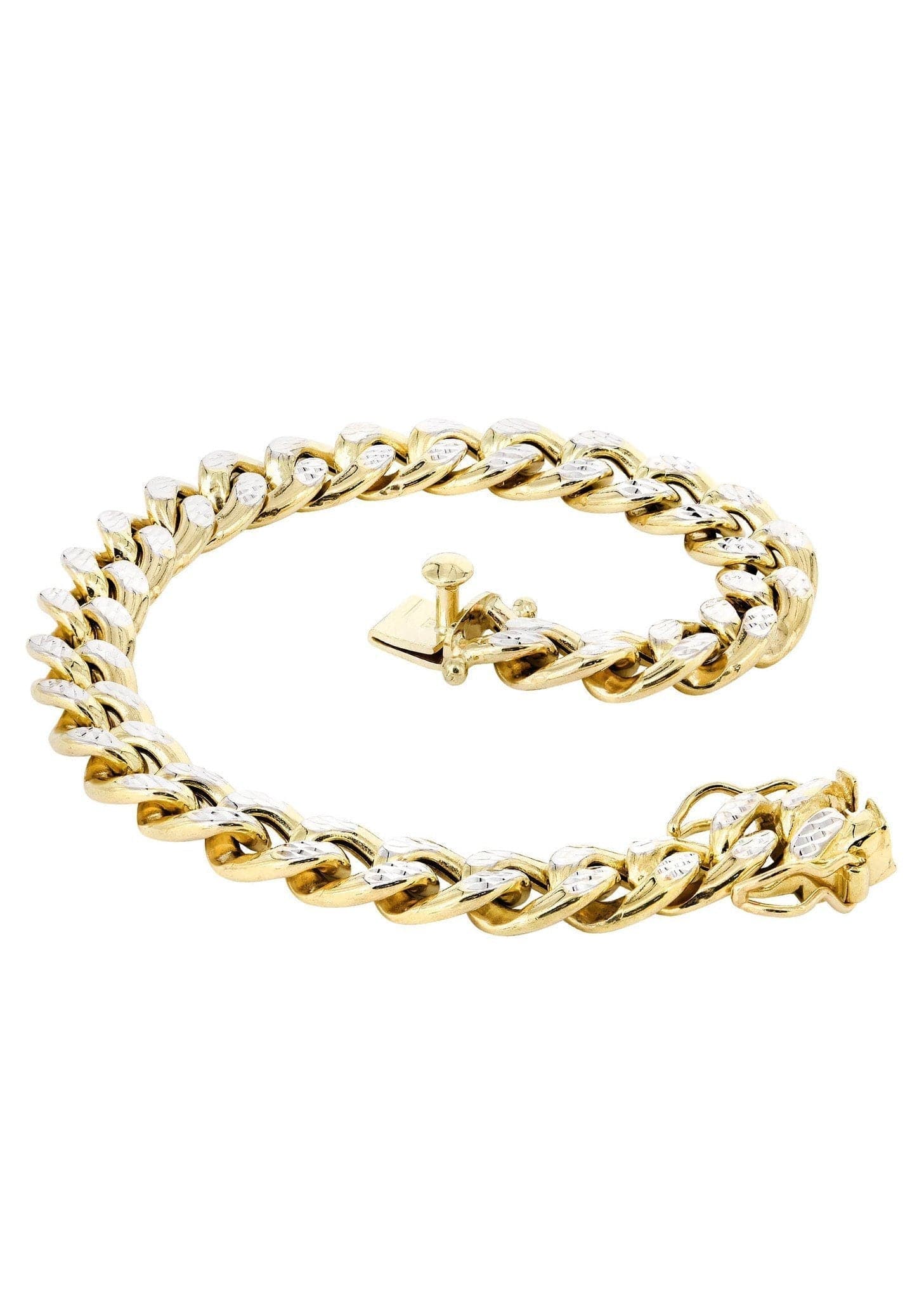 Bandmax 9MM Wide Black Cuban Chain Bracelet For Men Women Stainless Steel Hip Hop Biker Wristlet