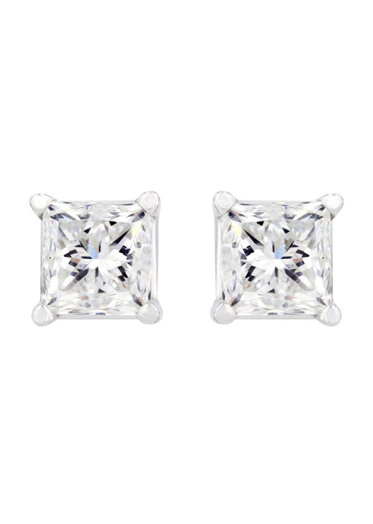 Princess Diamond Stud Earrings | 1.82 Carats MEN'S EARRINGS FROST NYC 