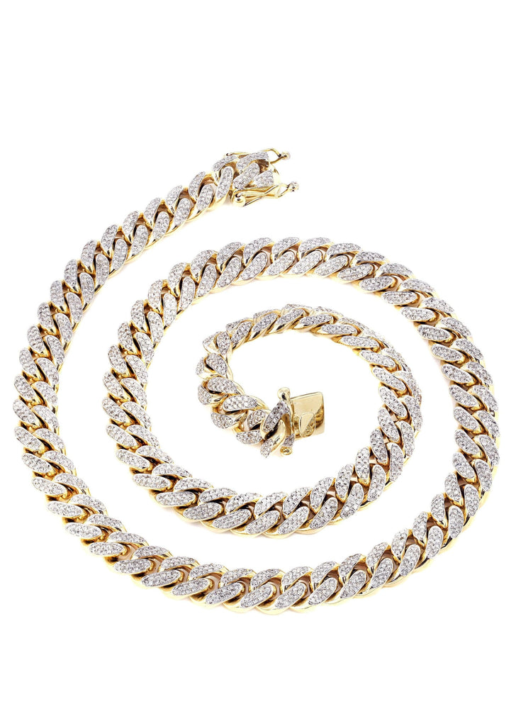 Iced Out Diamond Miami Cuban Link Chain Customizable (10MM-20MM) MEN'S CHAINS MANUFACTURER 1 