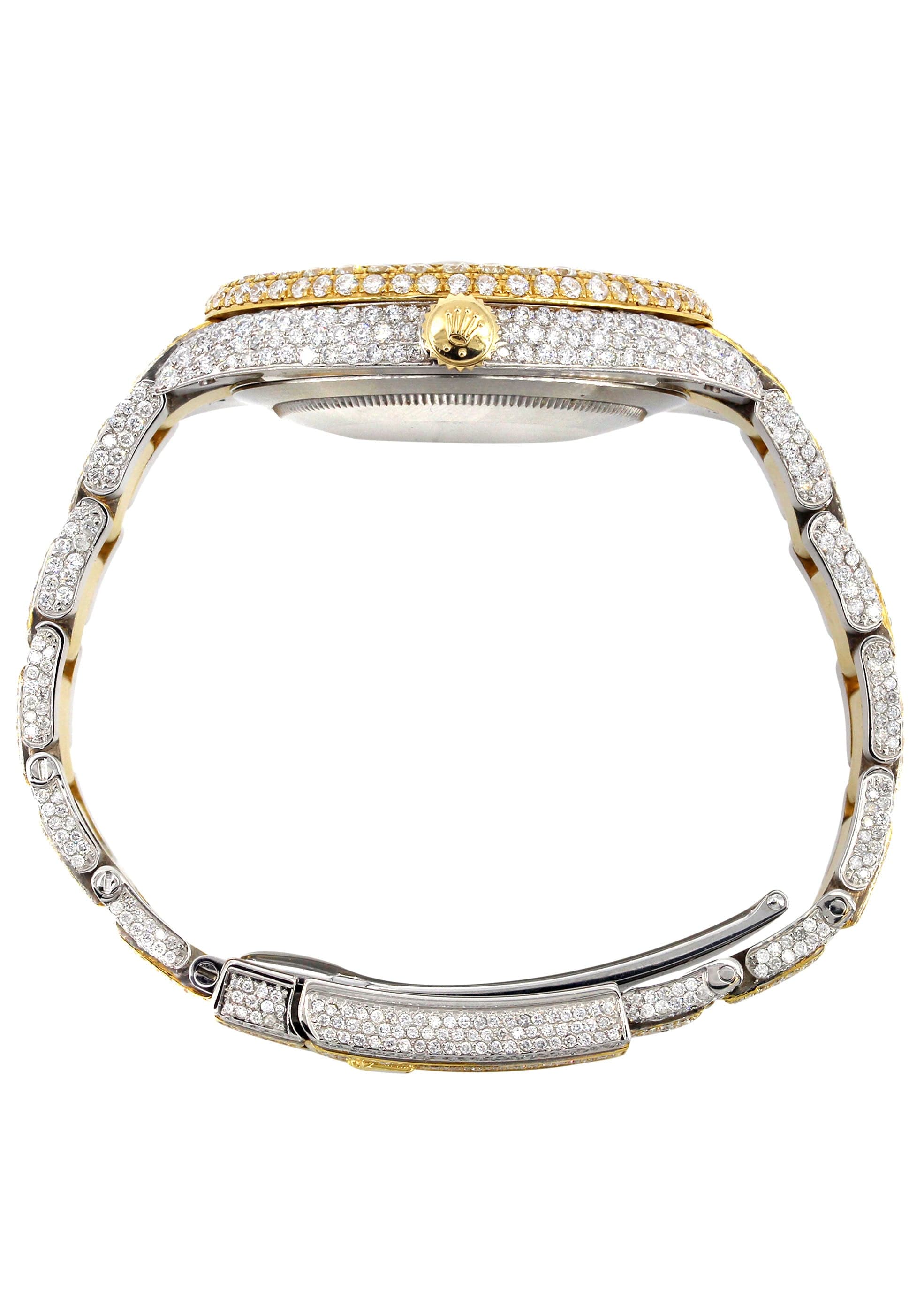 Diamond Iced Out Rolex Datejust 41 | 25 Carats Of Diamonds | Custom Re