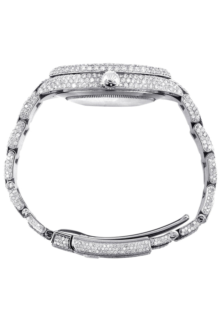 Diamond Iced Out Rolex Datejust 41 | 25 Carats Of Diamonds | Custom Di ...