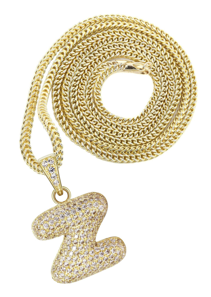 Collana Con Lettera Iniziale In Zircone CZ Scintillante Per Donna - Foto 7