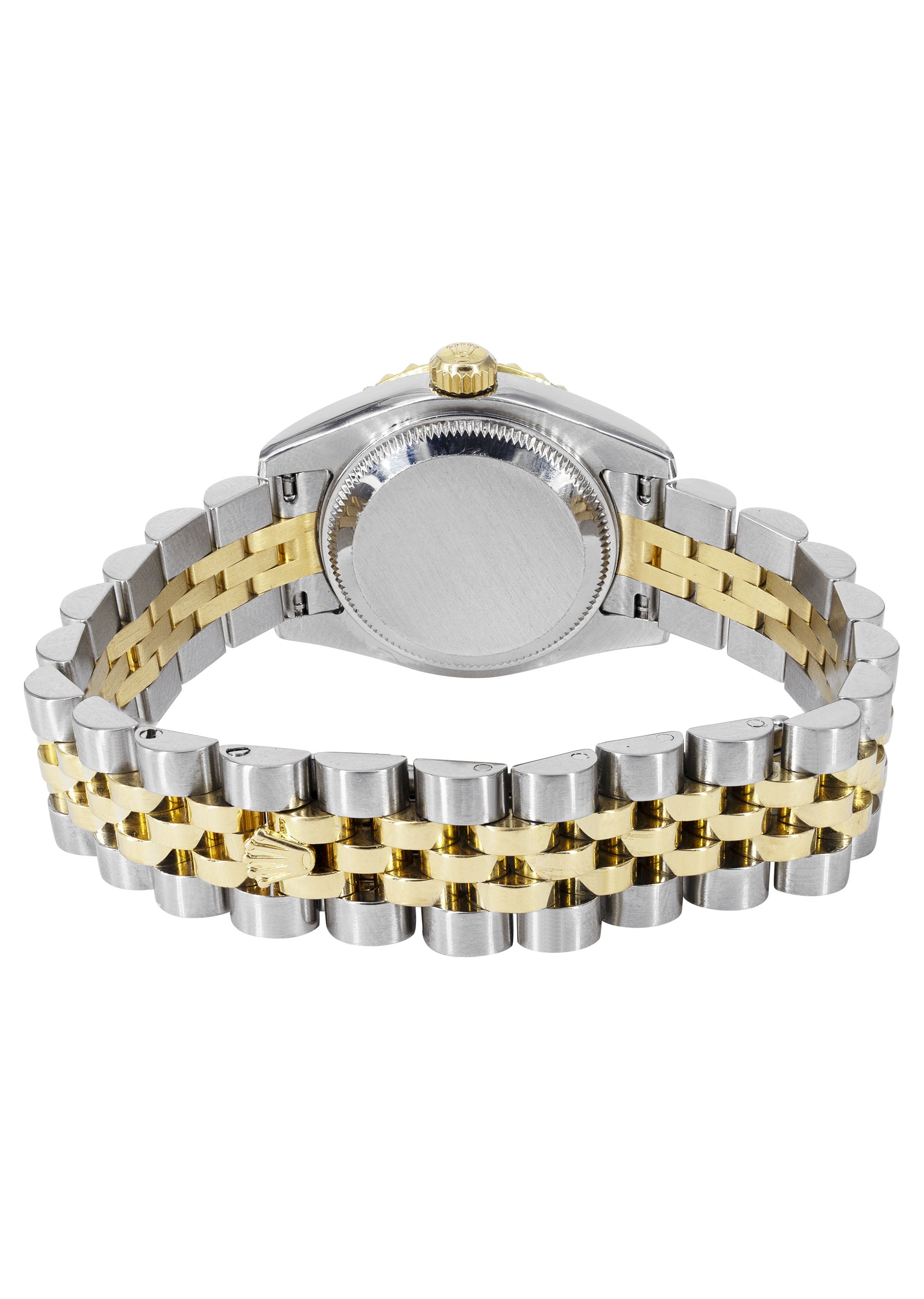 Womens Diamond Gold Hidden Clasp Rolex Watch | 1 Carat Bezel | 26Mm |