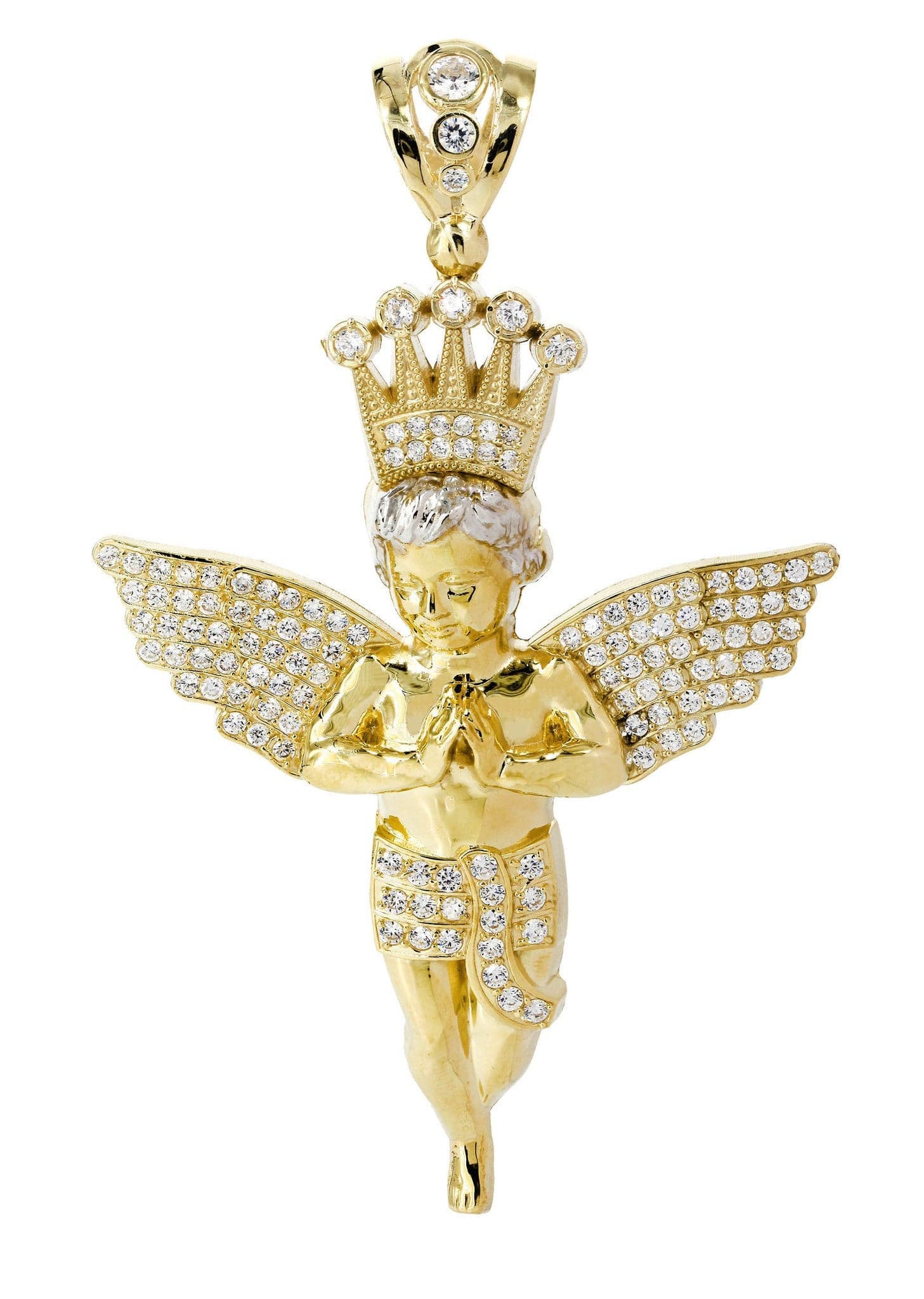 10K Gold Angel Pendant | 33.4 Grams