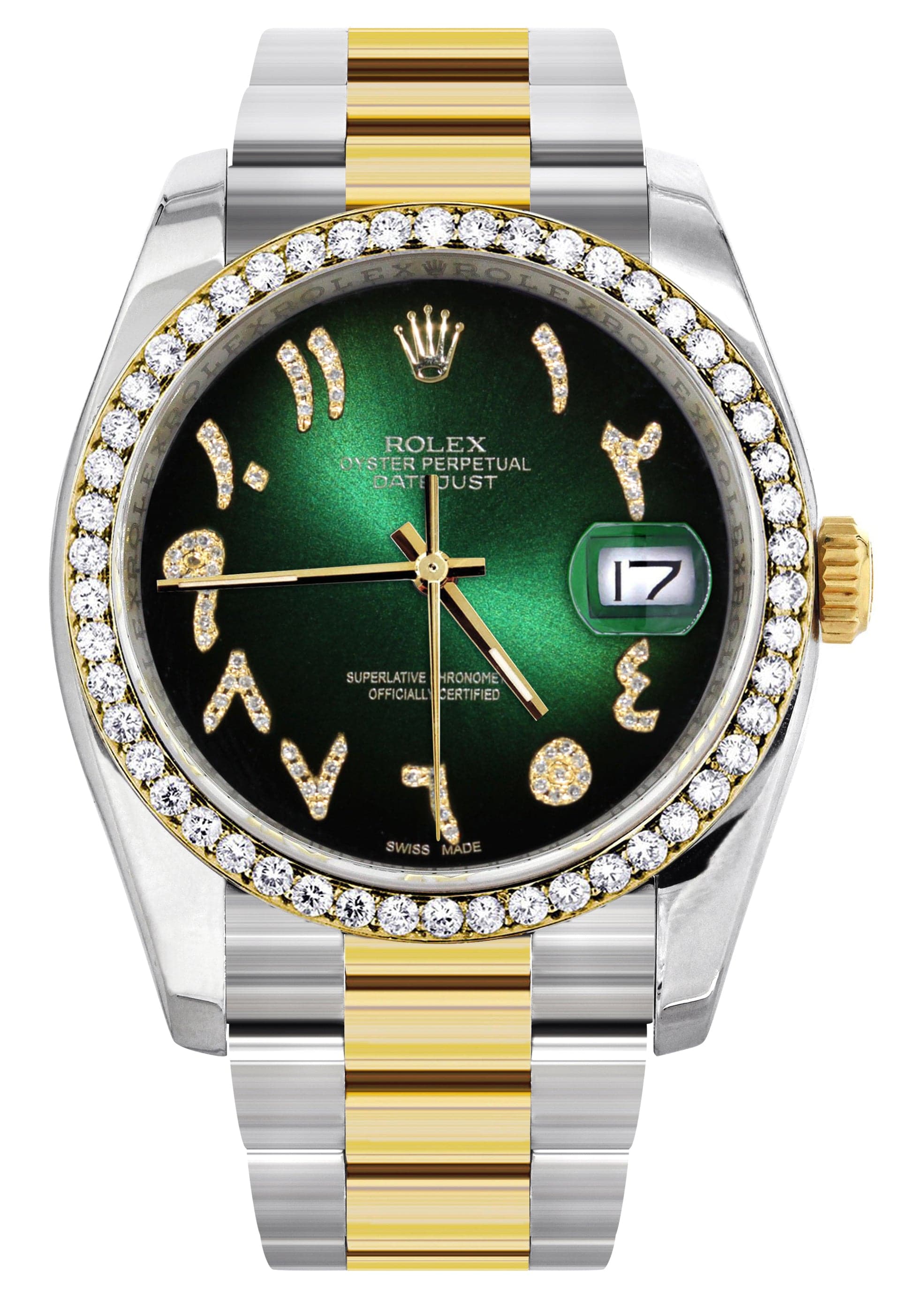 Green Dial Rolex Gold GrÃ¼n Herren 116233 Gold Steel Rolex