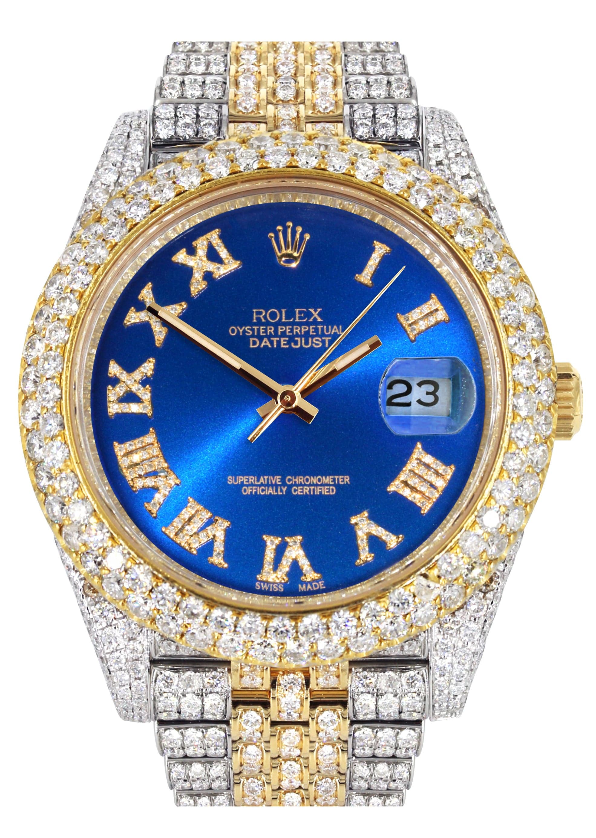 Datejust 41 Rolex Komplett Mit Diamanten Mit Diamanten Besetzte