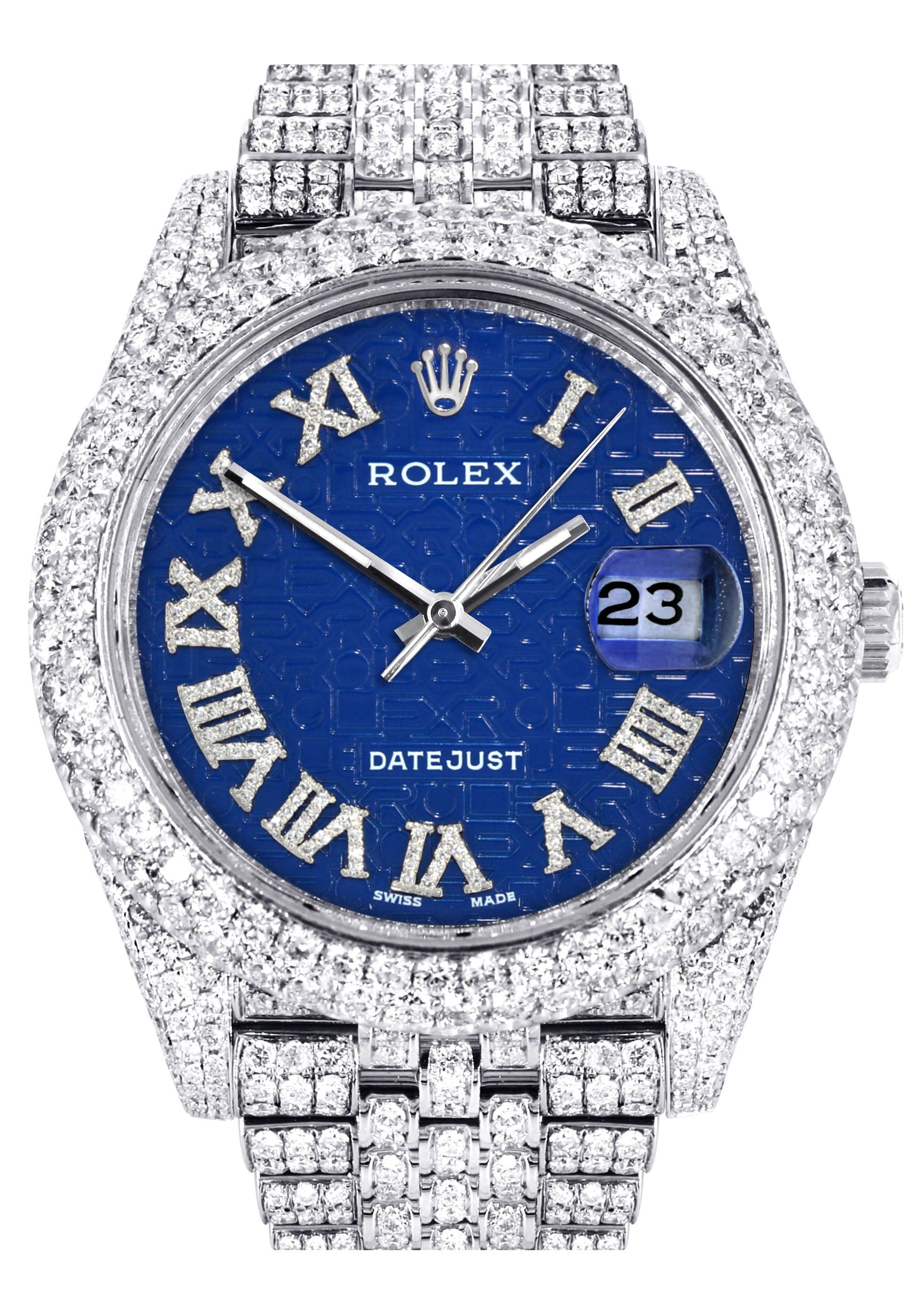 Diamond Iced Out Rolex Datejust 41 | 25 Carats Of Diamonds 