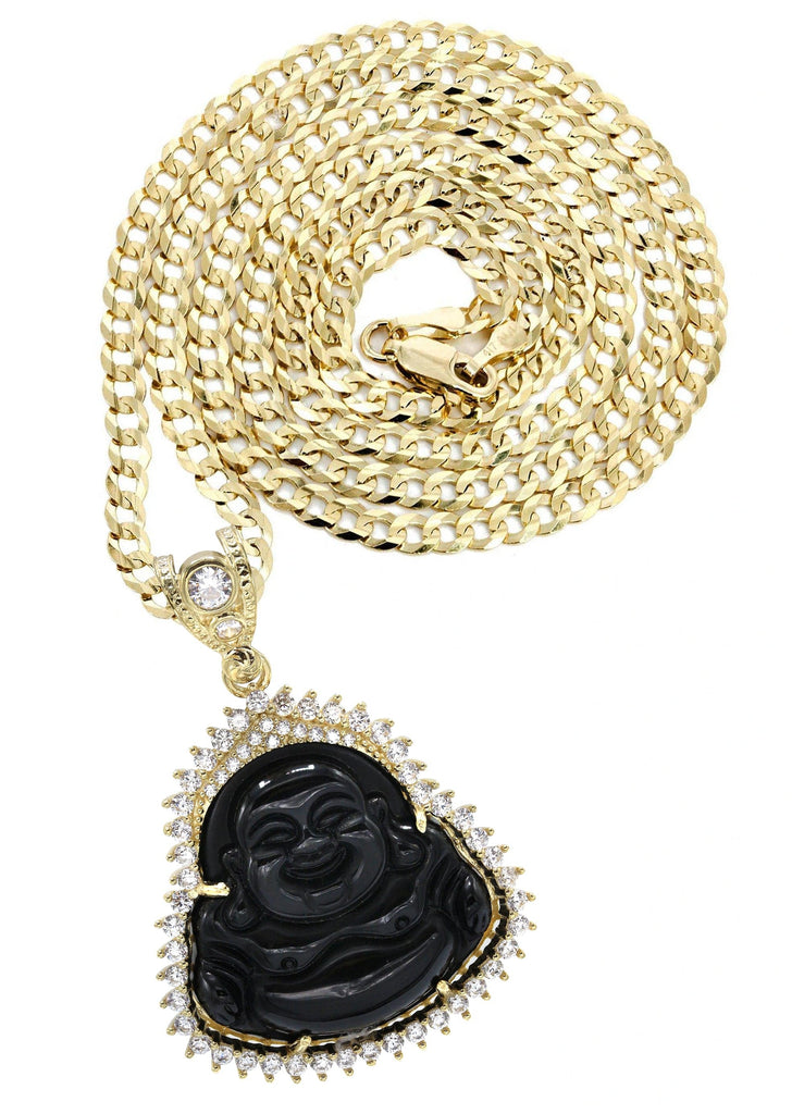 Black Buddha Necklace - Ezebee