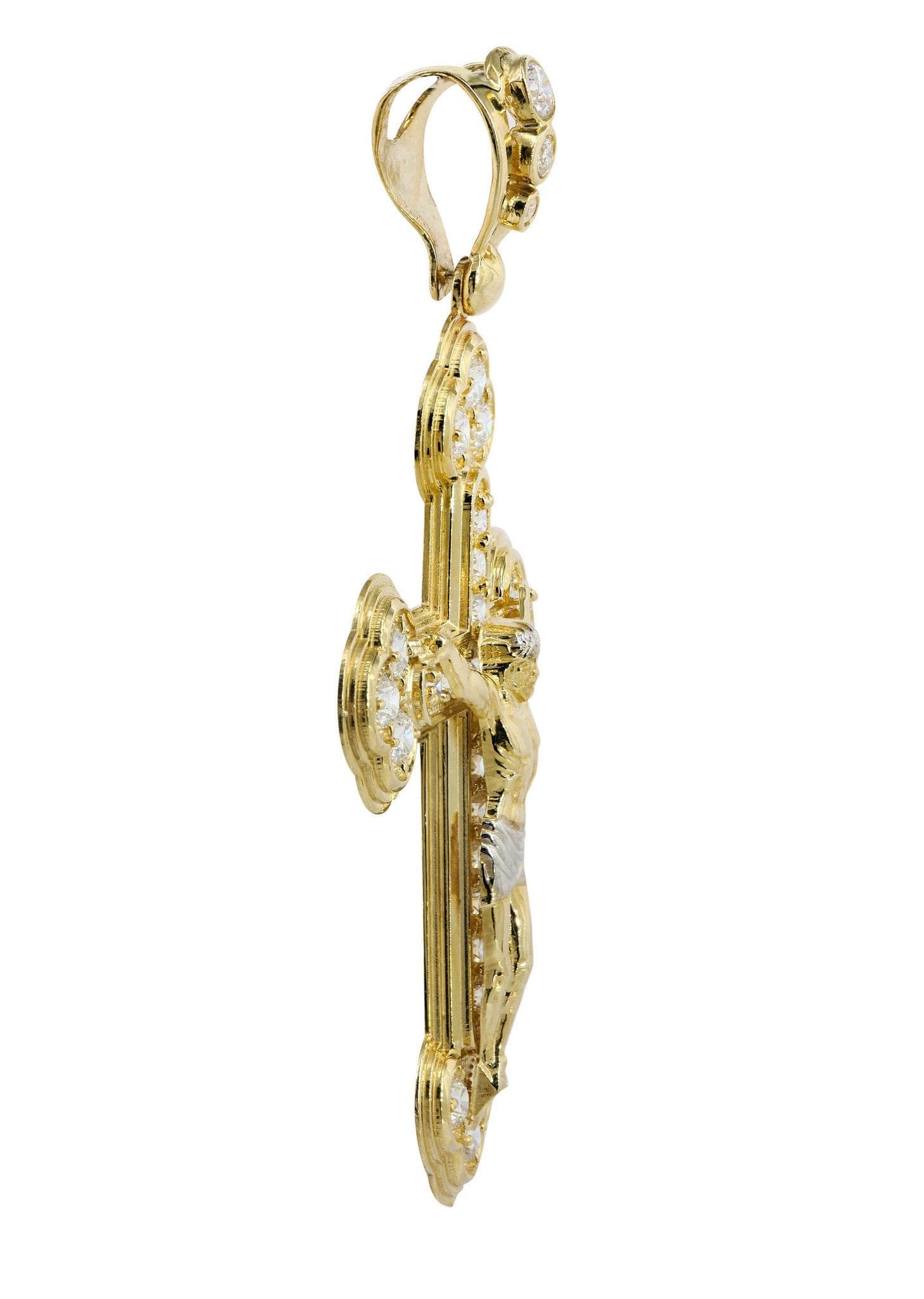 10K Gold Cross / Crucifix Pendant | 13 Grams